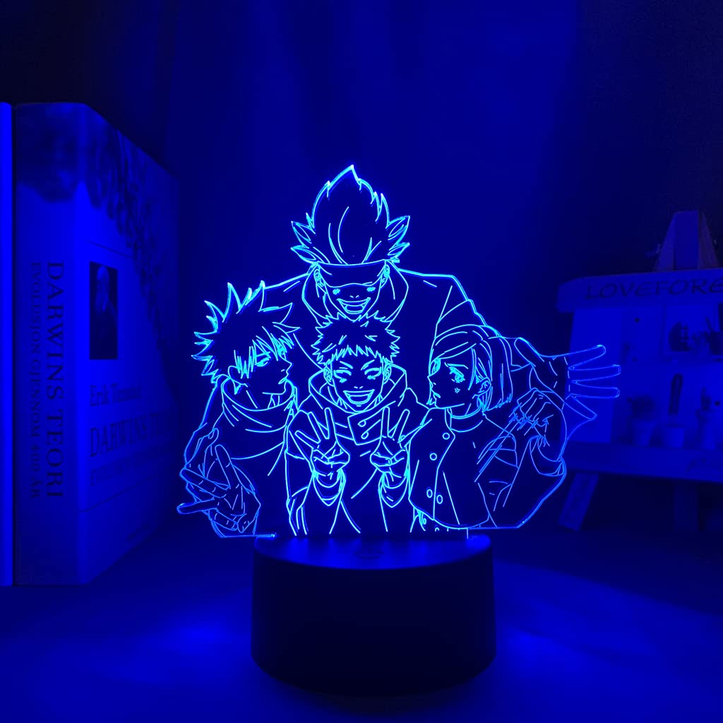 Buy YRHPL Jujutsu Kaisen 3D Illusion LED Anime Lamp 16 Colors Change ...