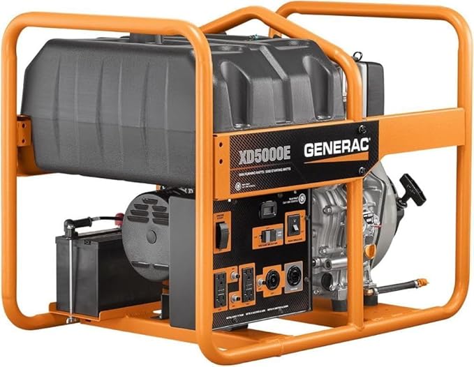 5000-Watt Diesel-Powered Portable Generator