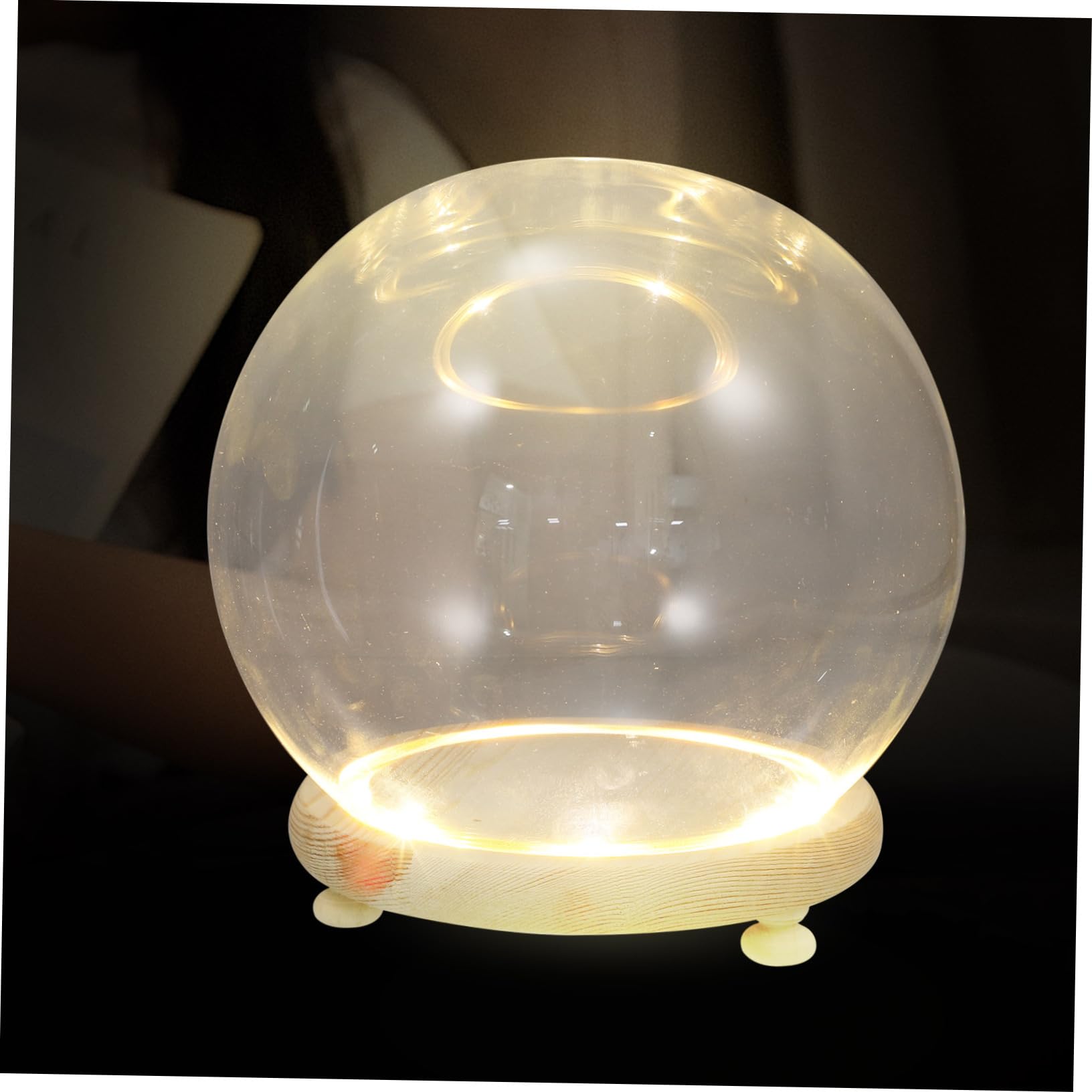 1 Set Mikro-Landschafts-Ornament, LED-Kerzen, Mini-Kerzen, kleine Behälter, LED-Lichterkette, Cupcakes, Behälter, kleiner Monitor-Becherhalter für Auto, Holzdekoration, Holzglasabdeckung,