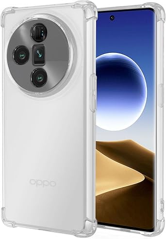 Case for Oppo Find X7 Ultra Case, PHY110 Cute Case, Clear Flexible Bumper TPU Soft Rubber Silicone Cover Phone Case for Oppo Find X7 Ultra 5G Crystal Clear