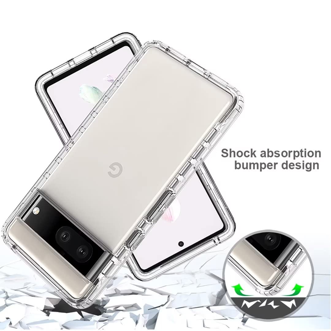 JIAFEI Cover per Google Pixel 7 PRO Gradienti Trasparenti Morbida TPU