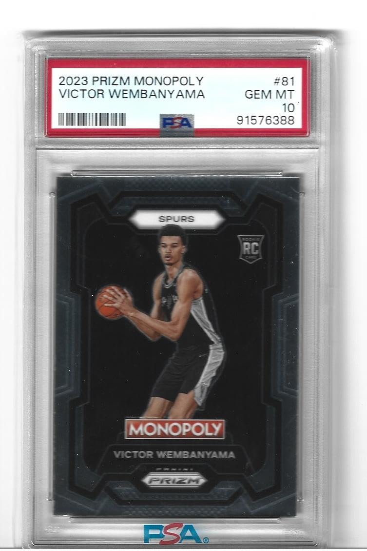 Amazon.com: Graded Psa 10 Victor Wembanyama Prizm Monopoly #81