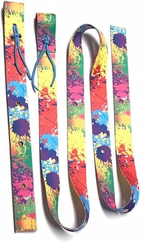 cinch strap set latigo paint splatter