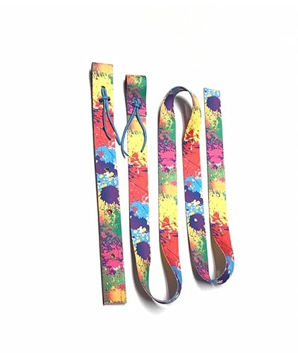cinch strap set latigo paint splatter