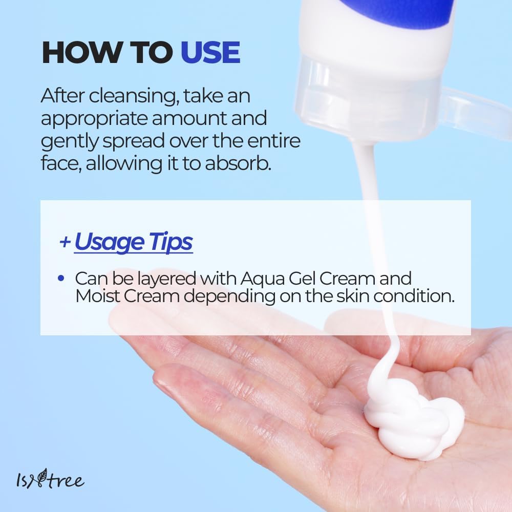 ISNTREE Hyaluronic Acid Moist Cream 100ml, 3.38 fl.oz | Korean Skincare | Deep Hydration for Dry Skin | Balances Oil & Moisture | Lightweight & Non-Greasy | Fragrance-Free - Image 8