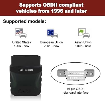 V015 OBD2 Scanner, Automotive OBD II Scanner Fault Diagnosis, Vehicle Code Reader for Check Engine Light, Adapt to OBD2 Protocol Models