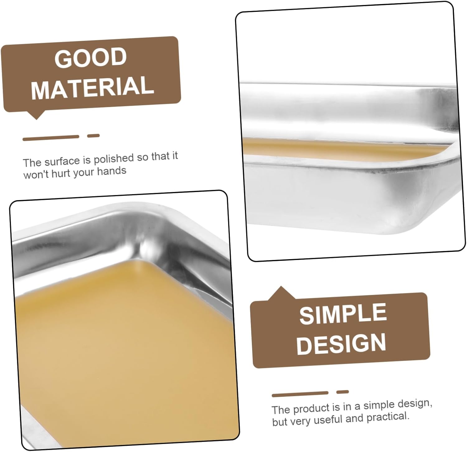 Dissection Tray Lab Dissection Pan with Smooth Polished Surface for Safe Use Laboratories for Anatomy and Activities