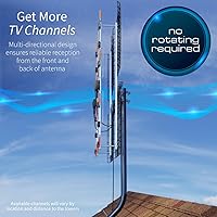 Vista 9 de Antennas Direct Antena HDTV para exteriores Bowtie UHF de 8 elementos, multidireccional, rango de más de 70 millas, TV 4K 8K UHD NEXTGEN