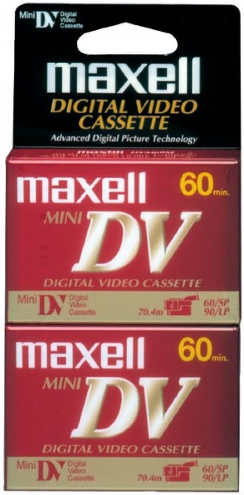 MAXELL 298012 Mini Digital Video Tapes (60 min, 2 pk)