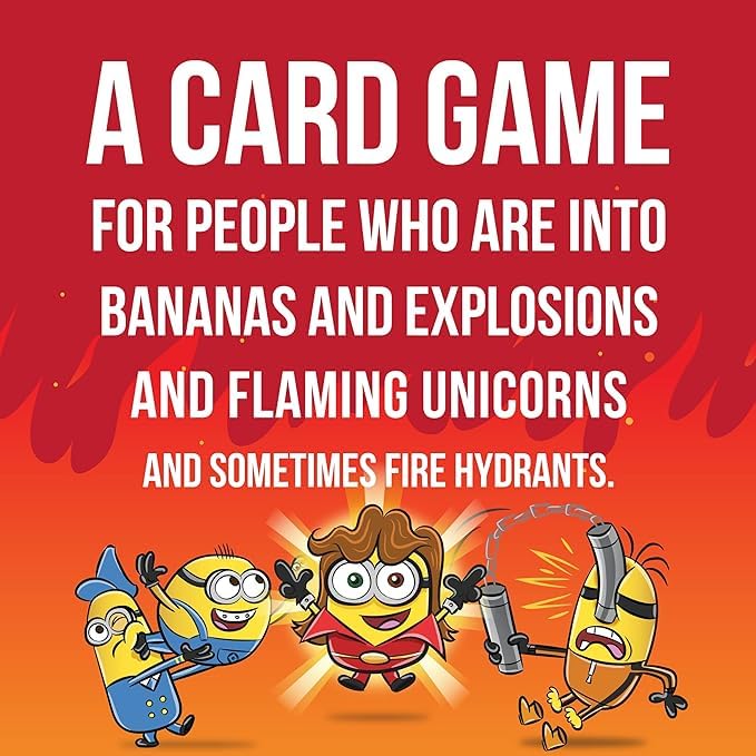 Image of Exploding Minions Board Game | A Fun Russian Roulette Card Game, Perfect for Family-Friendly Parties | Suitable for Kids, Teens, and Adults - 2-5 Players