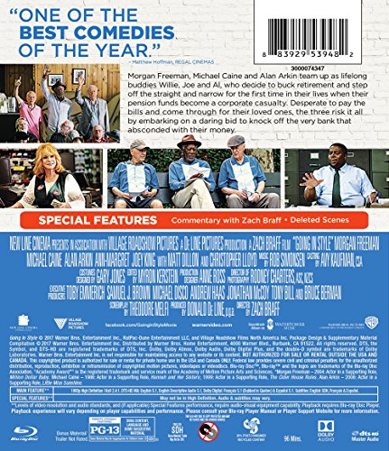 Going in Style [USA] [Blu-ray] evita el streaming y colecciona 3