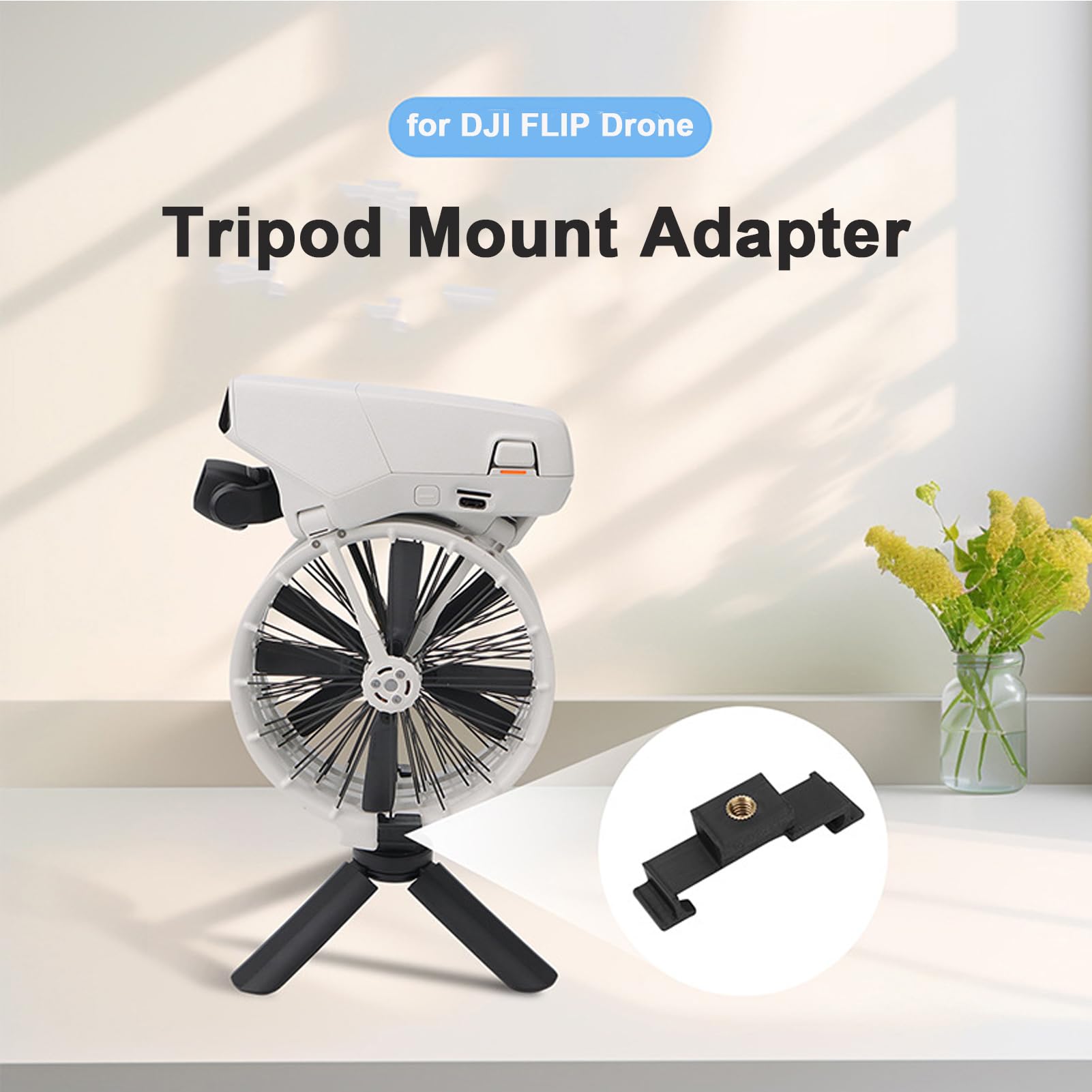 Drone Handheld Gimbal Bracket Stabilizer Camera Tripod Mount Adapter for DJI FLIP Drone Accessories(Mount Adapter)