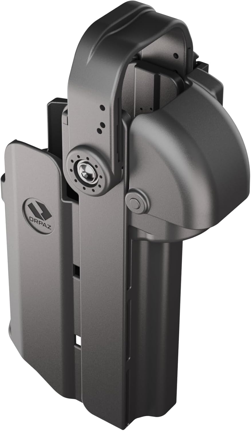 Orpaz T40 G19 Light-Bearing Holster – Left Handed OWB Tactical Holster, Level 2 & Level 3 Security, Compatible with Glock 19, Fits Most Pistol Lights, Optics-Ready, Adjustable