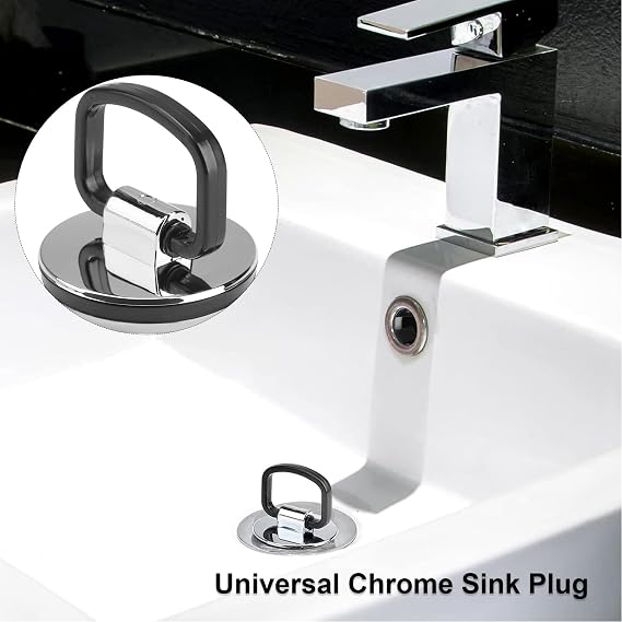 Universal Kitchen Sink Plug Replacement - 45mm Stainless Steel Bath Plug