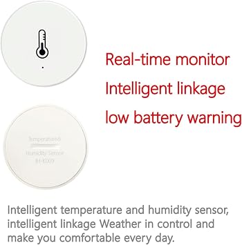 Matter Temperature Sensor For Smart Home Temperature And Humidity Sensor, For ZigBee Hub Required Remote Temperature Monitor Wifi