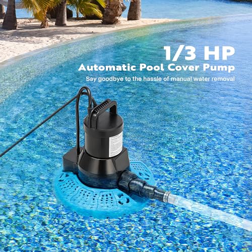 Vivohome VH1282-NEW Upgraded 2600Gph Automatic Pool Cover Pump, 1/3 Hp Water Removal 115V Sump Pump thumb #1