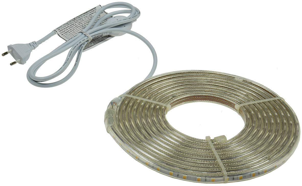 ChiliTec LED-Strip, 5 Meter – 600 Lumen/m, Dimmbar, Warmweiß, 230V