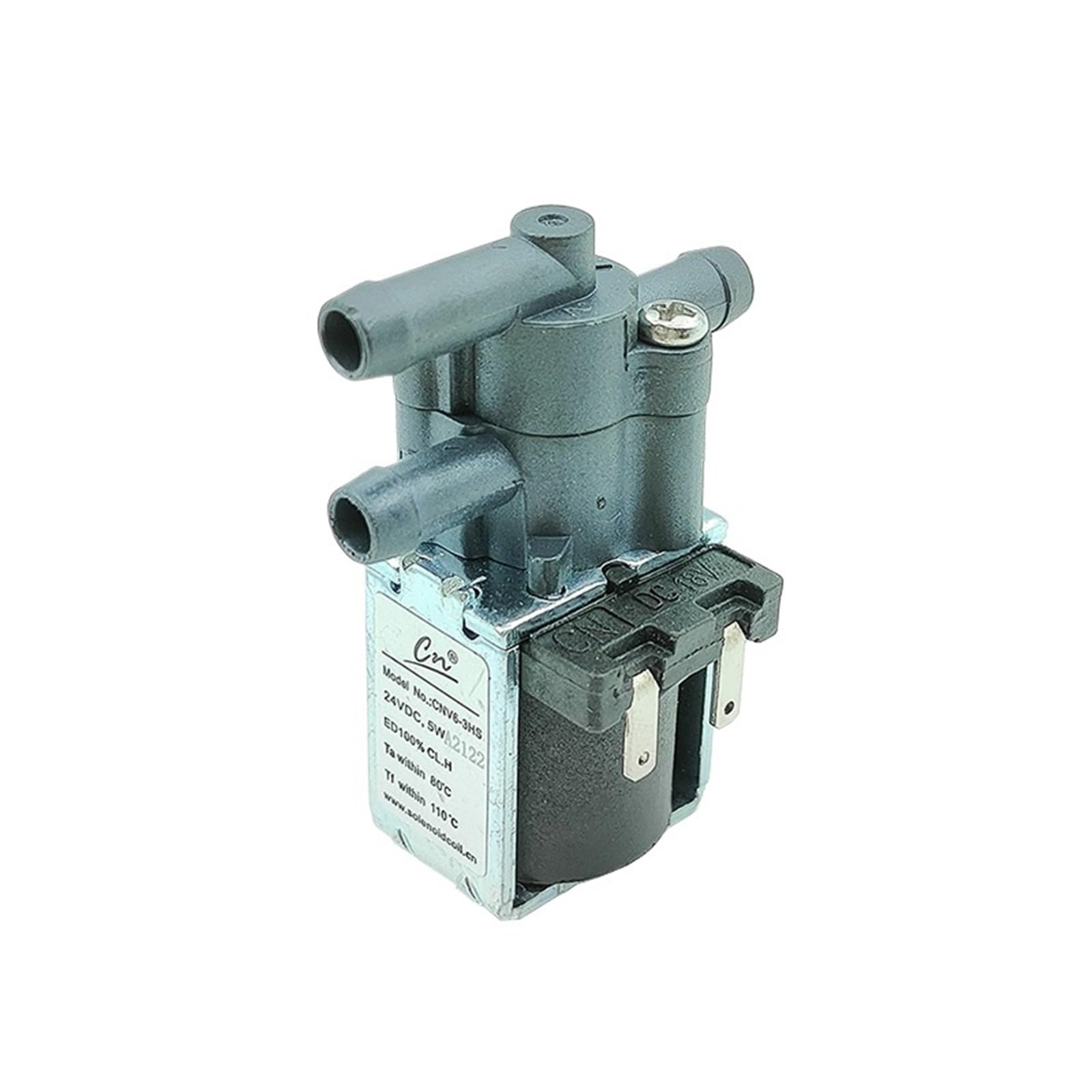 Mini électrovanne électrique DC 24V CNV6-3HS normalement fermée pour un dosage d'eau fluide
