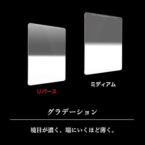 Miniatura 6 de Haida Diamante rojo a prueba de golpes 5.906 in suave grado ND0.9 filtro ND GND 5.906 x 6.693 in vidrio óptico de doble resistencia MC 3 paradas ND8