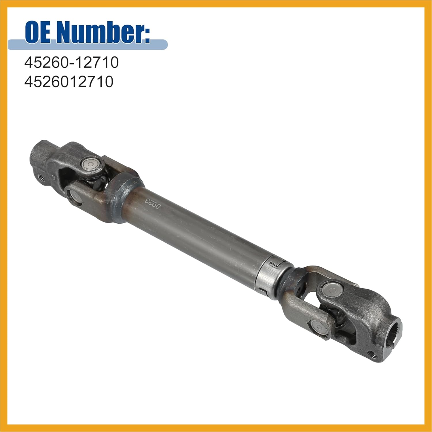 Coupling Intermediate Shaft Steering Column Shaft Fit for Toyota Prius 2010-2015 No.45260-12710/4526012710 - Pack of 1 Replacement