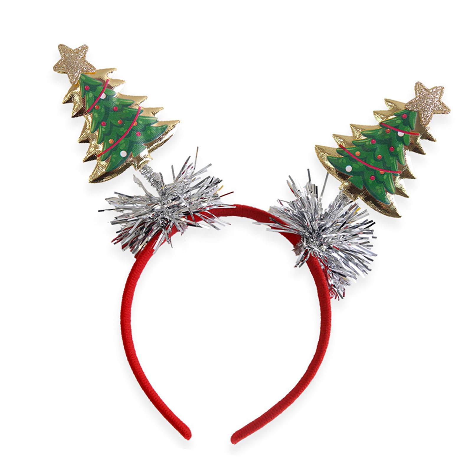 YUXITA Christmas Hairband For With Star/Tree Designs Hairband For Holiday Parties Family Gathering Celebration