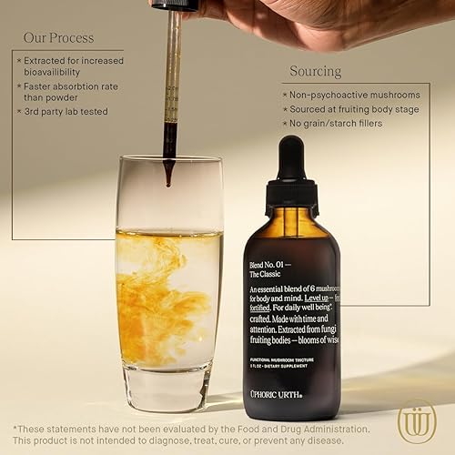 Miniatura 7 de UPHORIC URTH Tintura de extracto de hongo (8 onzas) (5 mezclas)