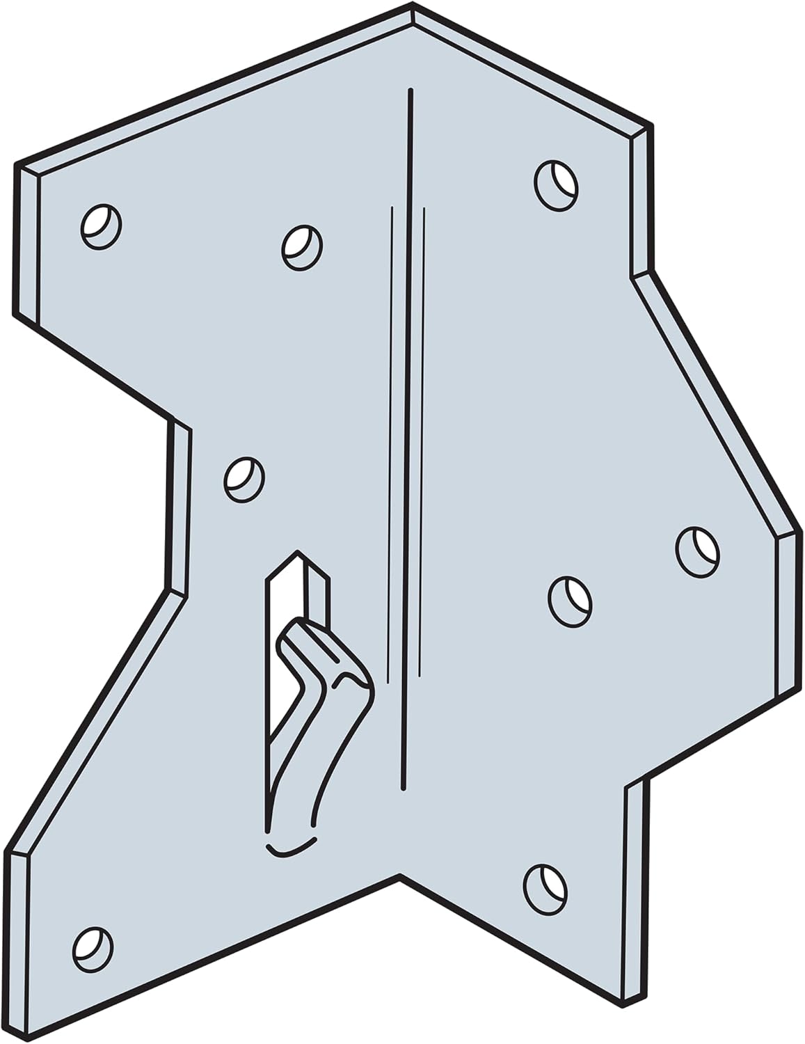 Simpson Strong-Tie A34 1-7/16 in. x 2-1/2in. Galvanized Framing Angle (Pack of 100)