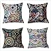 Boho Decoractive poszewki na poduszki kolorowe geometryczne poszewki na poduszki obce ziemie strona główna dekoracyjna poszewka na poduszkę na sofę samochód sypialnia zestaw 4 sztuk