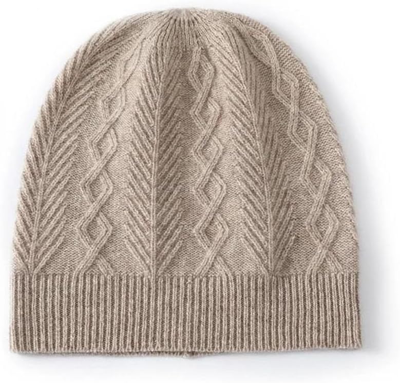 Thick Merino Wool Unisex Casual Hat Outdoor Warm Knit Beanie Solid Color Soft Men Women