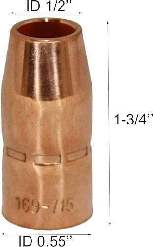 Vista 2 de Accesorio para pistola de soldadura Mig Kit de 0.035 pulgadas para Miller Millermatic M-10, M-15 y Hobart H-9 H-10: 20 puntas de contacto 000-068