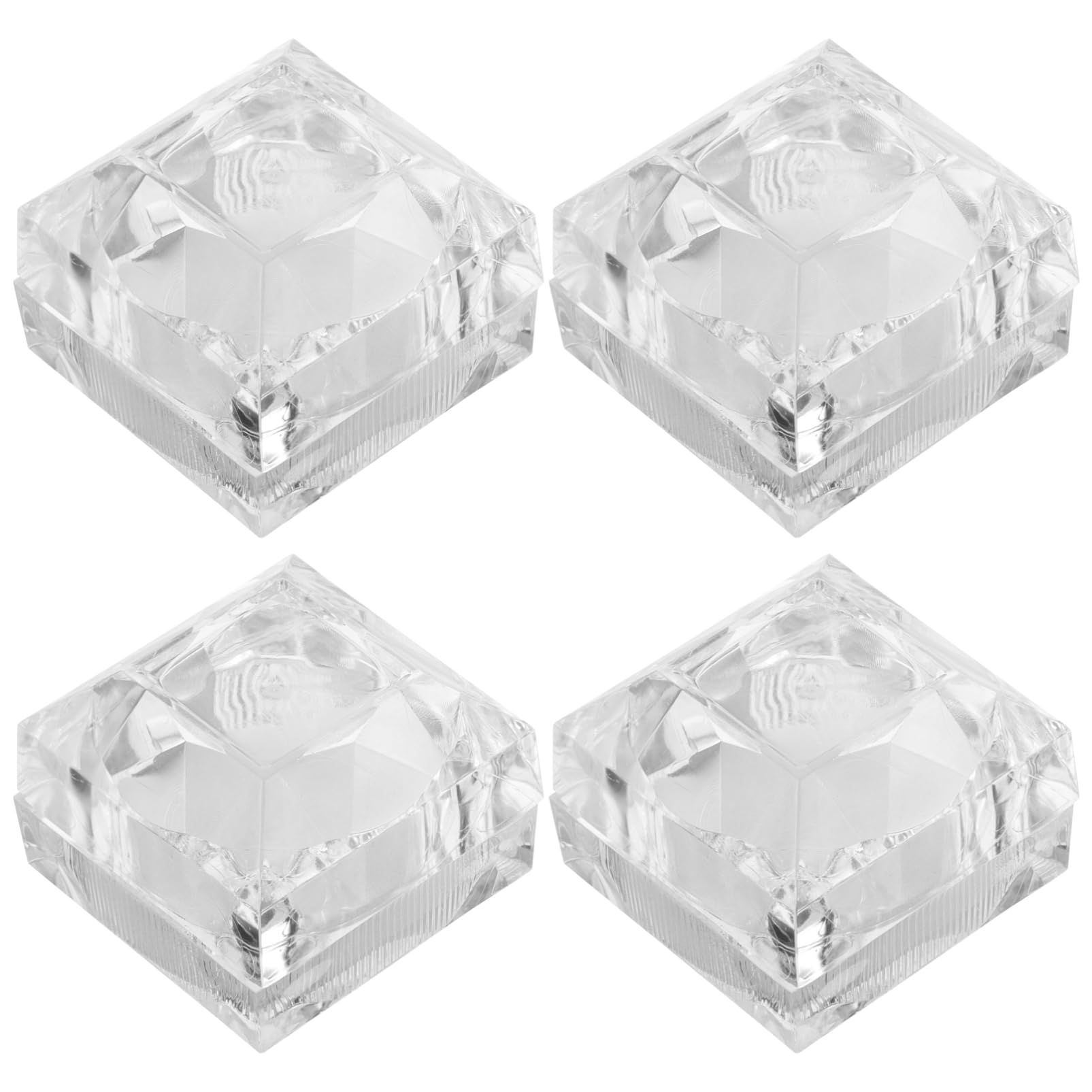 Organisateur Boîte À Bijoux 10 Pièces Compacte En Acrylique Transparente Pour Bagues Boucles D'Oreilles Et Petits Bijoux Rangement Portable Idéal Maison Et Voyage