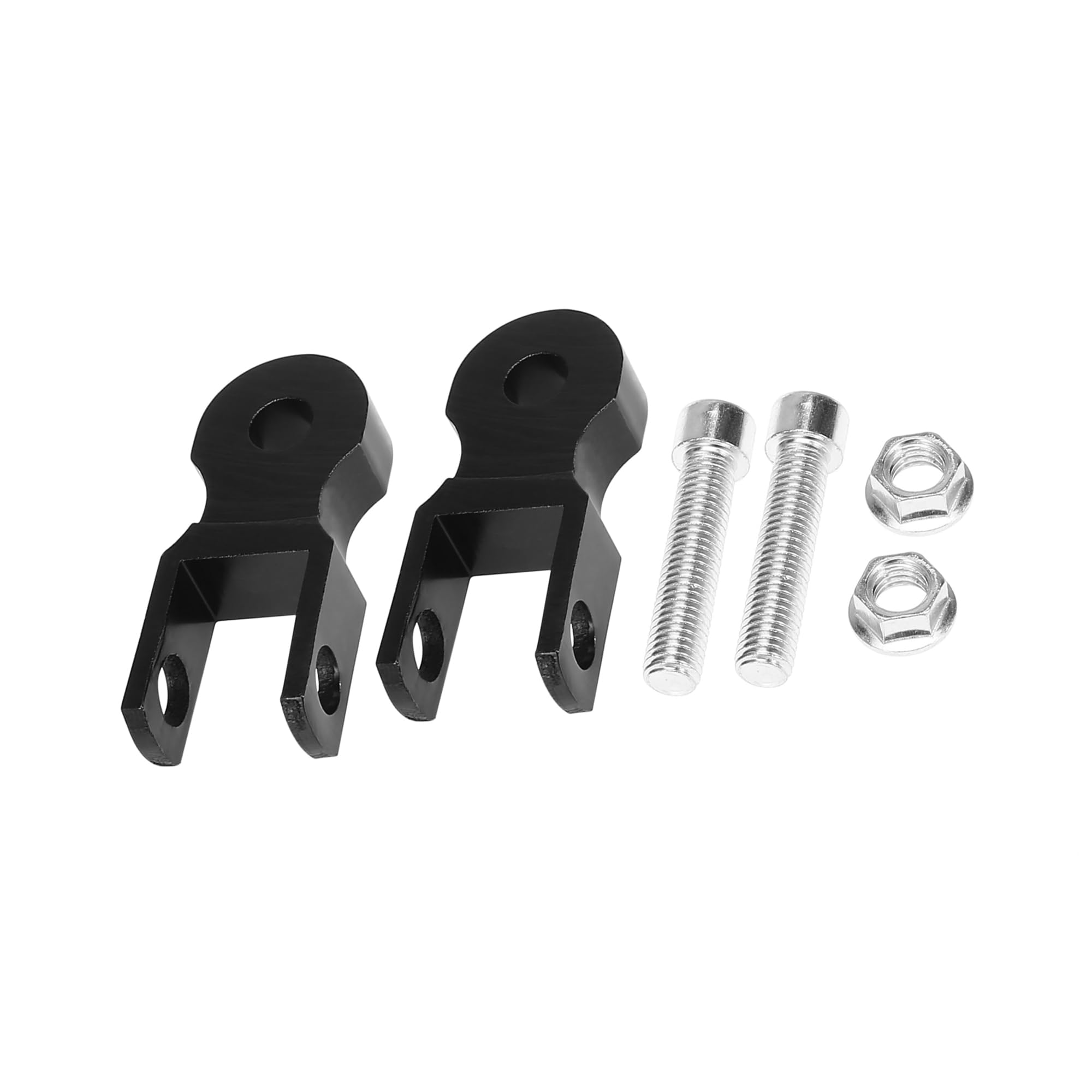 A ABSOPRO 1 Paar 5 cm Motorrad-Stoßdämpfer-Höhenverlängerung, schwarz, Artikelersatz