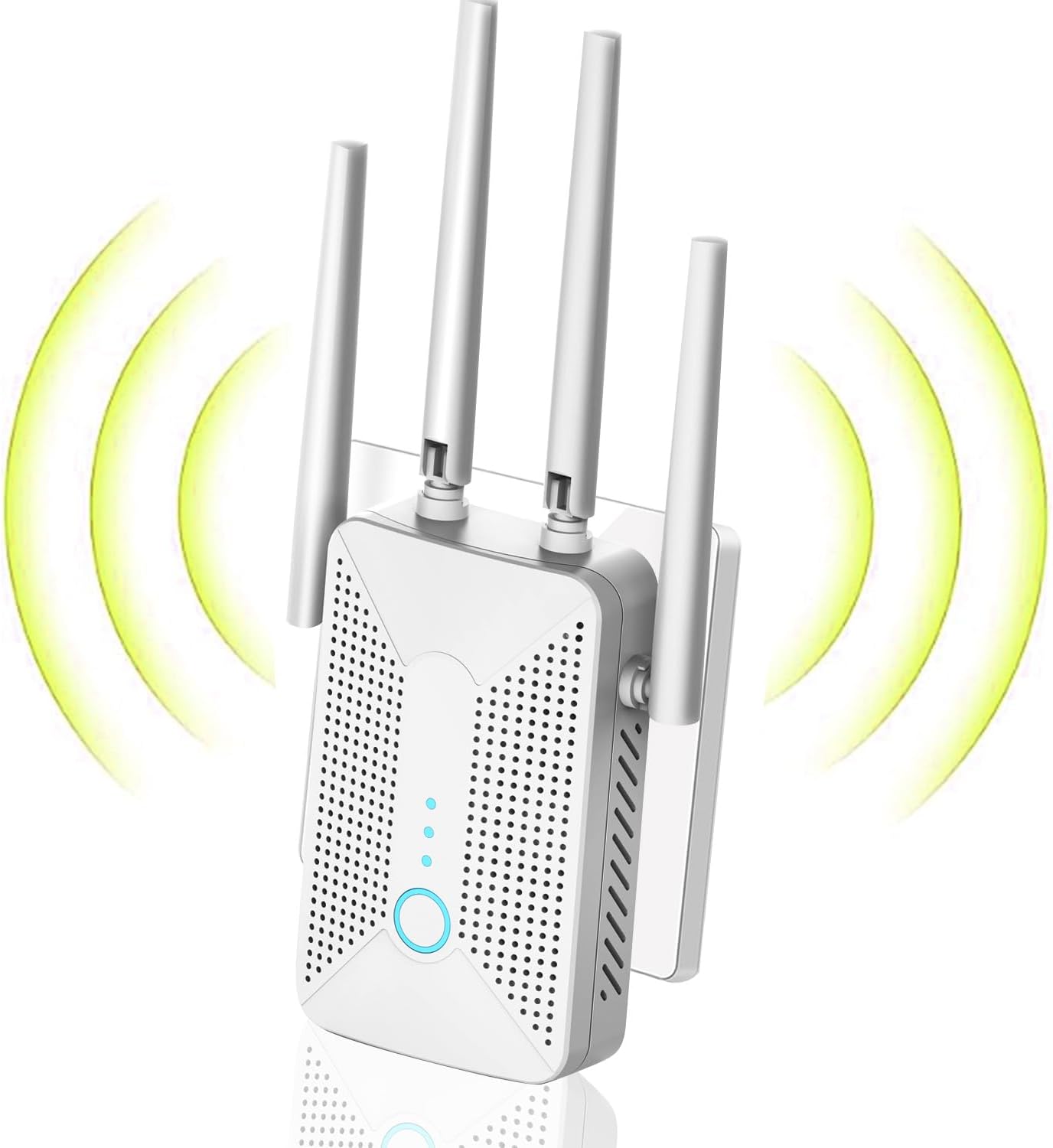 1200M WiFi Extender Signal Booster: 5.8G/2.4GHz Dual-Band Internet Repeater Long Range Covers Up to 12980 Sq.ft and 108 Devices for Home