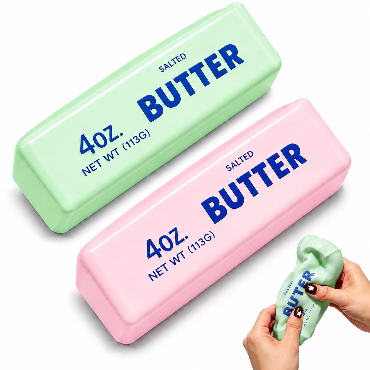 Crunchy Butter Squishy Toy Bead Filled Slow Rising Stress Ball