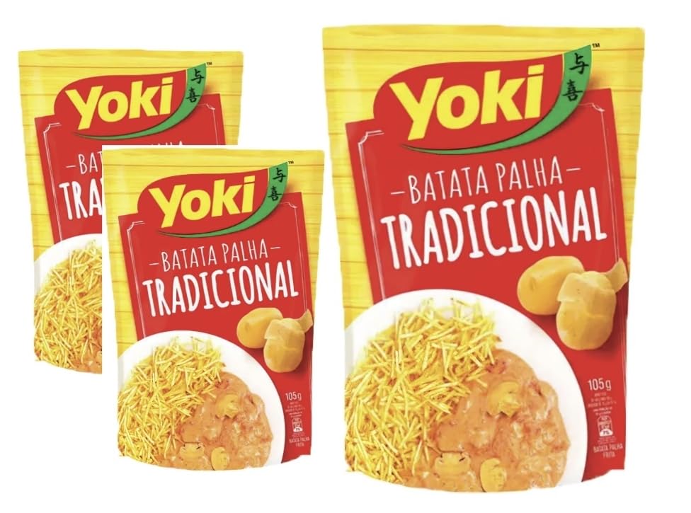 Batata Palha Brasileira Tradicional Yoki 105 g | Pack of 3 x 105g | Brazil in Texas | Bundle