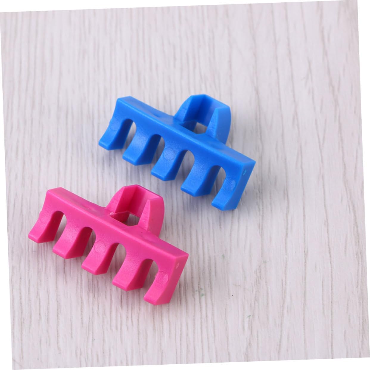 KICHOUSE Badminton Racket Stringing Machine Load Spreader Adapters in Blue and Rose Red 4pcs Set for Racket Stringing Tool