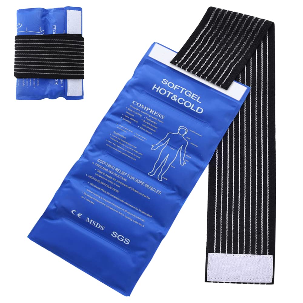 Sponsored Ad – Gel Ice Cold Packs, Ice Pack for Injuries Reusable, Soft Cold/Hot Compress, Provides Alleviate Joint and Muscle Pain Flexible Therapy for Injuries Knees, Back, Shoulders, Arms and Legs (17 X 6 Inch)