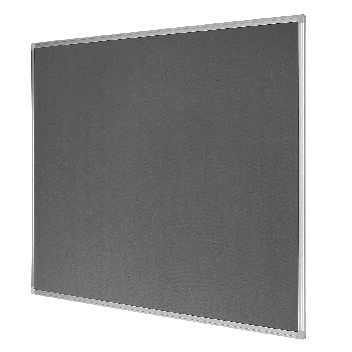Bi-Office FA2742790 Earth-It Maya Graue Filznotiztafel mit Aluminiumrahmen, 180 x 120 cm