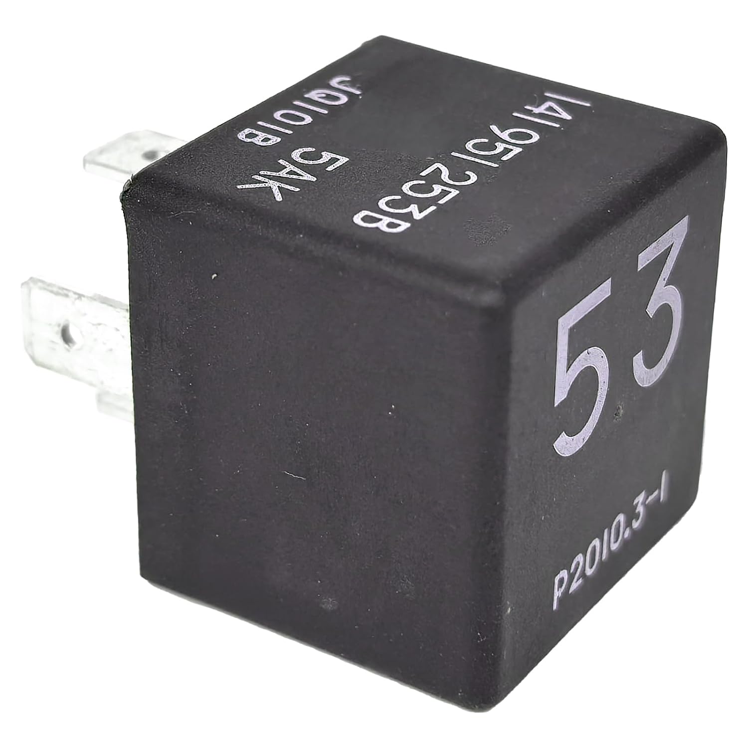 141951253B 53 Relay - 12V 30A/40A 4-Pin SPST Electrical Control Relay Compatible with Volkswagen Golf/Passat, Audi A3/A4/Q5 & More - for Fan, Headlight, HVAC Systems