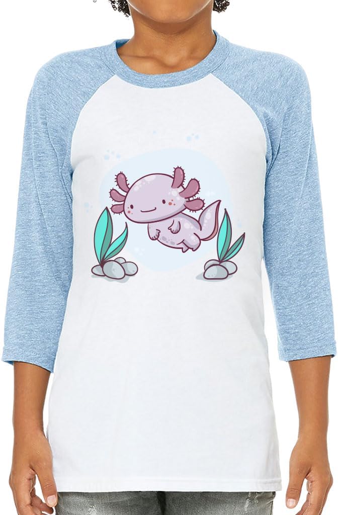 Cute Sea Illustration Kids' Baseball T-Shirt - Sea Lovers Gifts - Gifts for Kids