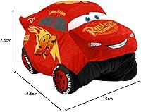 Vista 6 de Pillow Pets Disney Pixar Cars 3, Lightning McQueen, juguete de peluche de 16 pulgadas