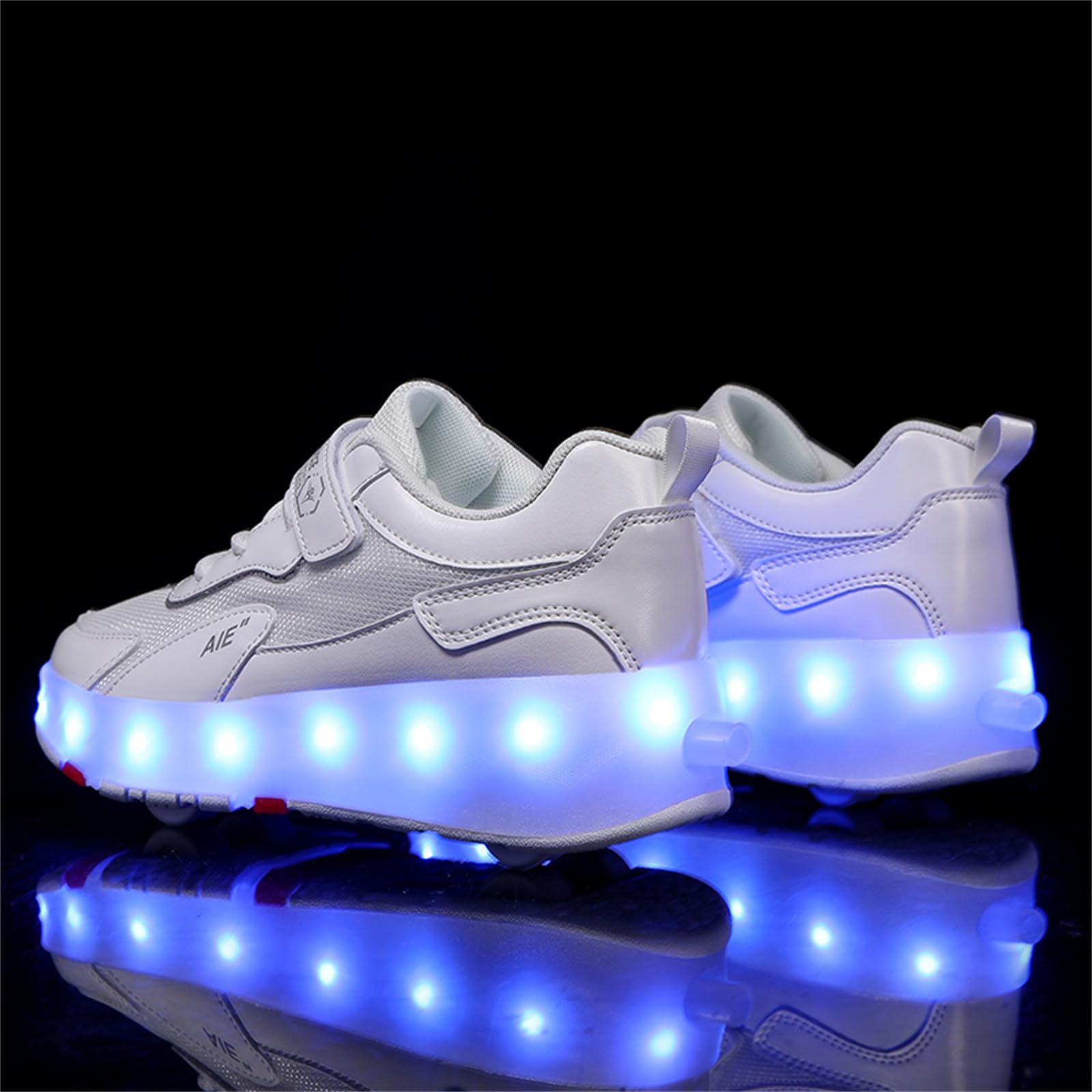 Mateju Scarpe con Rotelle Bambino Bambina Sportive Scarpe da Skateboard, Rotelle a Scomparsa Skateboard Sneakers Scarpe da Ginnastica da Pattini per Adulto Donna Uomo 29-43 EU