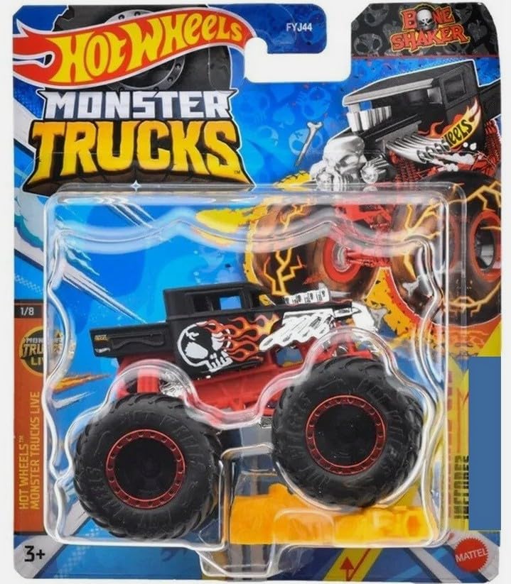 Amazon.com: Hot Wheels Monster Trucks Live Bone Shaker 1/8 : Toys