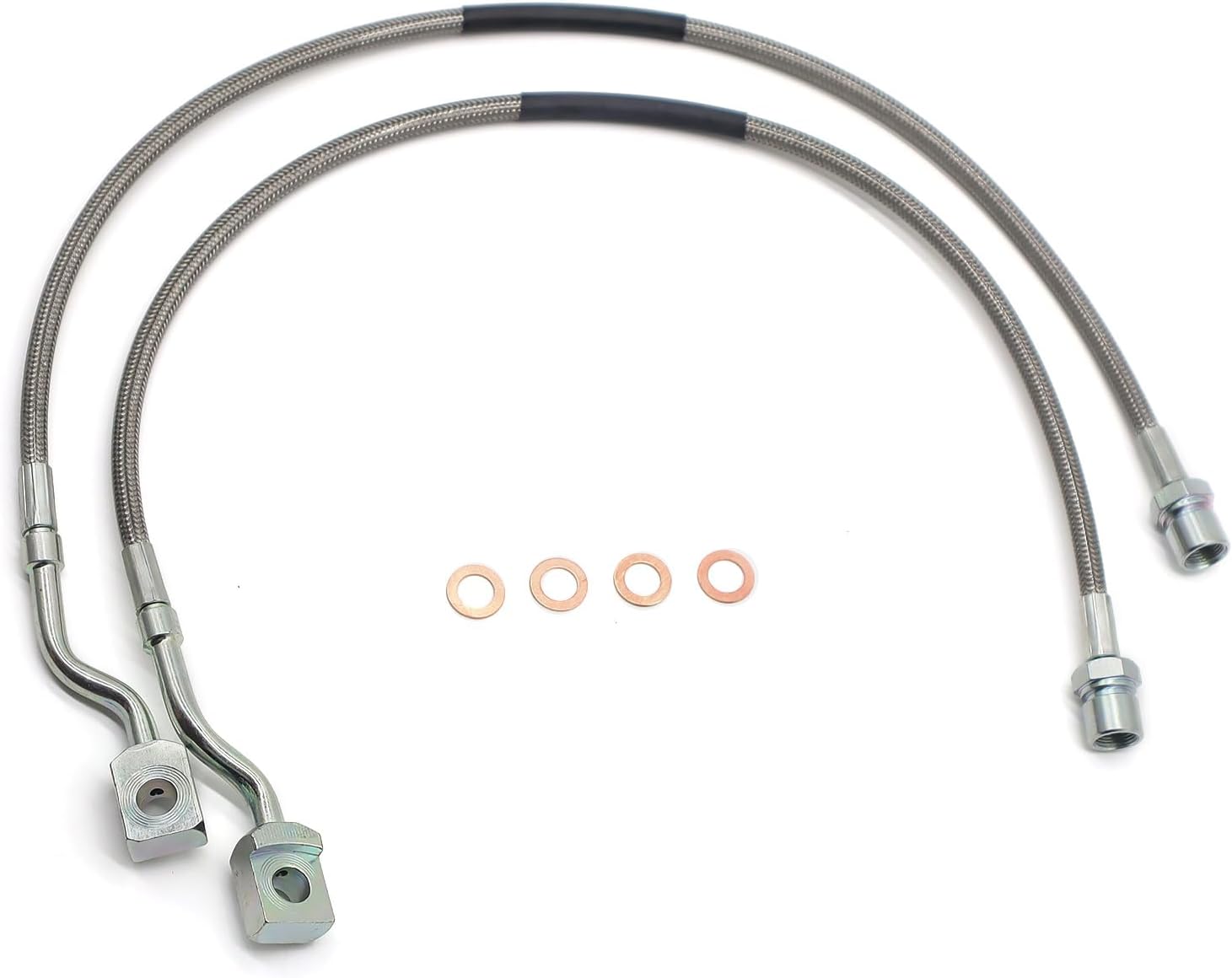 89370 Front Stainless Brake Lines For Chevy Silverado GMC Sierra 2007-2019 1500/2011-2019 2500/3500HD