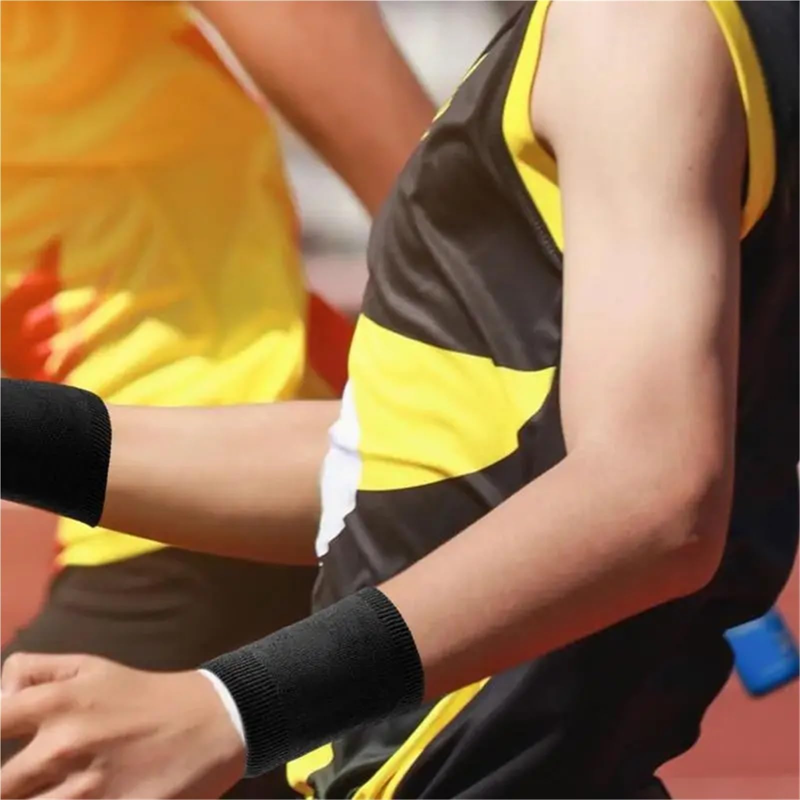 Schweißbänder, Armbänder, Mehrfarbige Armbänder, 2er-Pack for Sport