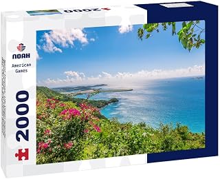 Noah Jigsaw Puzzle Saint Thomas, US Virgin Islands. Brewers Bay and Perseverance Bay. On The Background Airport Strip in The Ocean 2000 Pieces