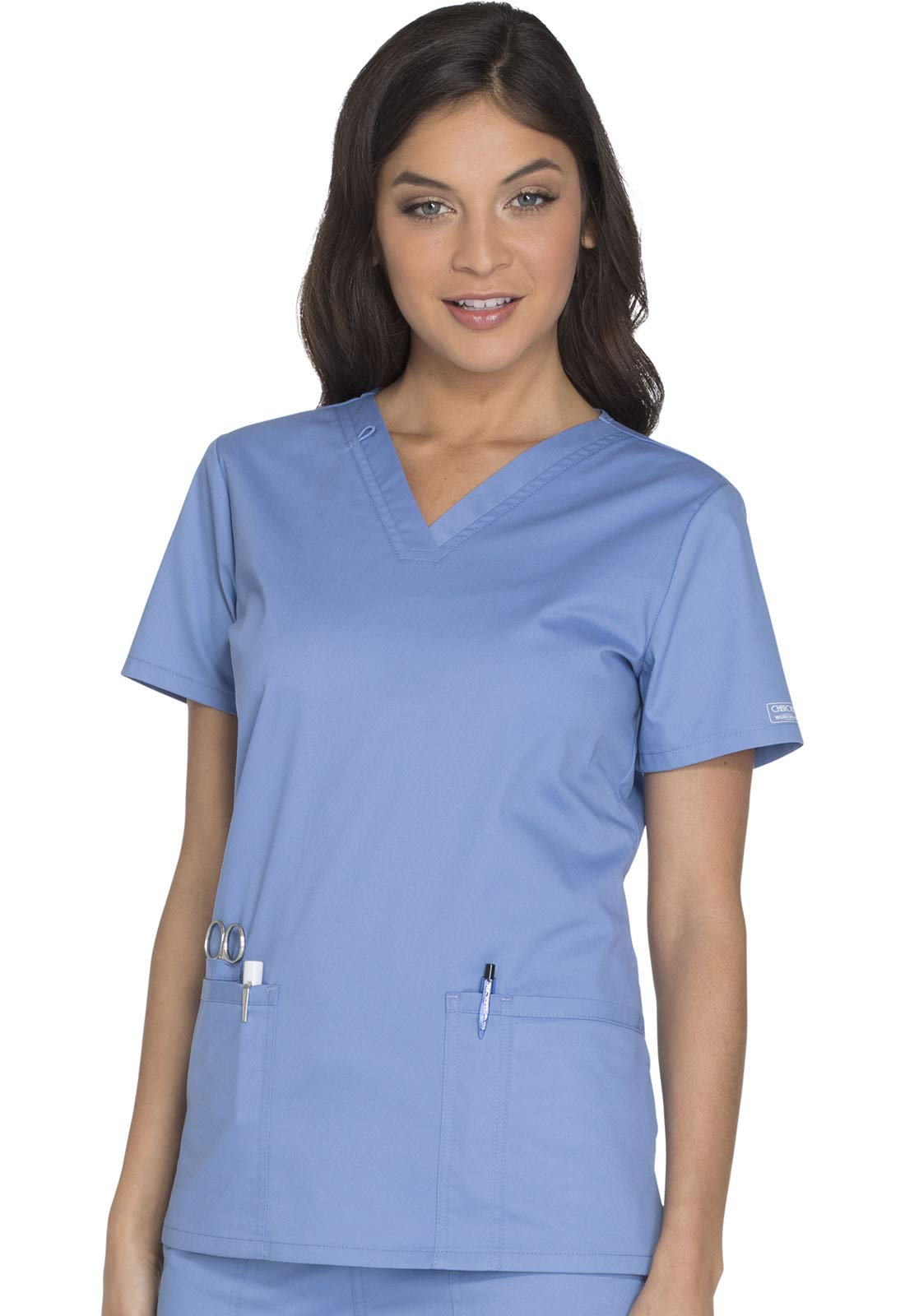 Cherokee Damen Ww630 Core-Stretch-Top mit V-Ausschnitt (1er Pack)