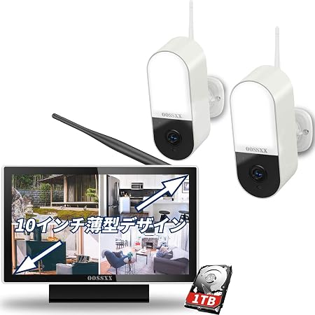 Amazon Co Jp Ai人体検出 Ipsパネル 300万画素 防犯カメラ 10インチモニター付き ワイヤレス防犯カメラ 防犯カメラ 屋外 防犯カメラセット 2台 発光威嚇 300万画素 防犯カメラ 屋外 工事不要 双方向通話 スマホ遠隔監視 音声録画 Ip66防水防塵 モーション検知