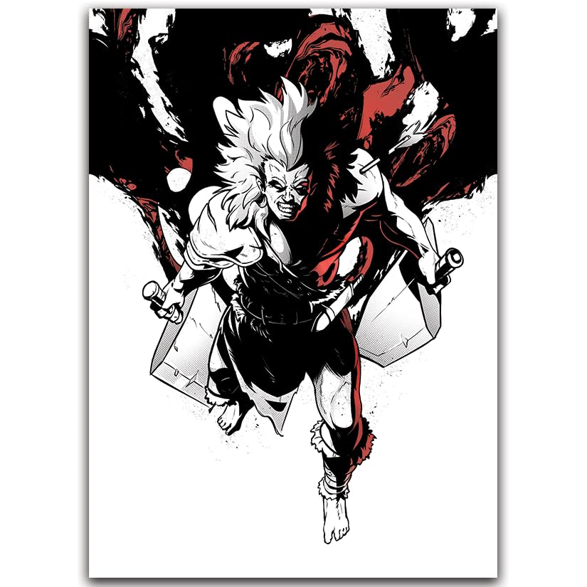 Fantasy North - Berserk - Inked Series - 100 Textured Matte TCG Card Sleeves - Fits Magic MTG Commander Pokemon and Other Card Games - Playing Card