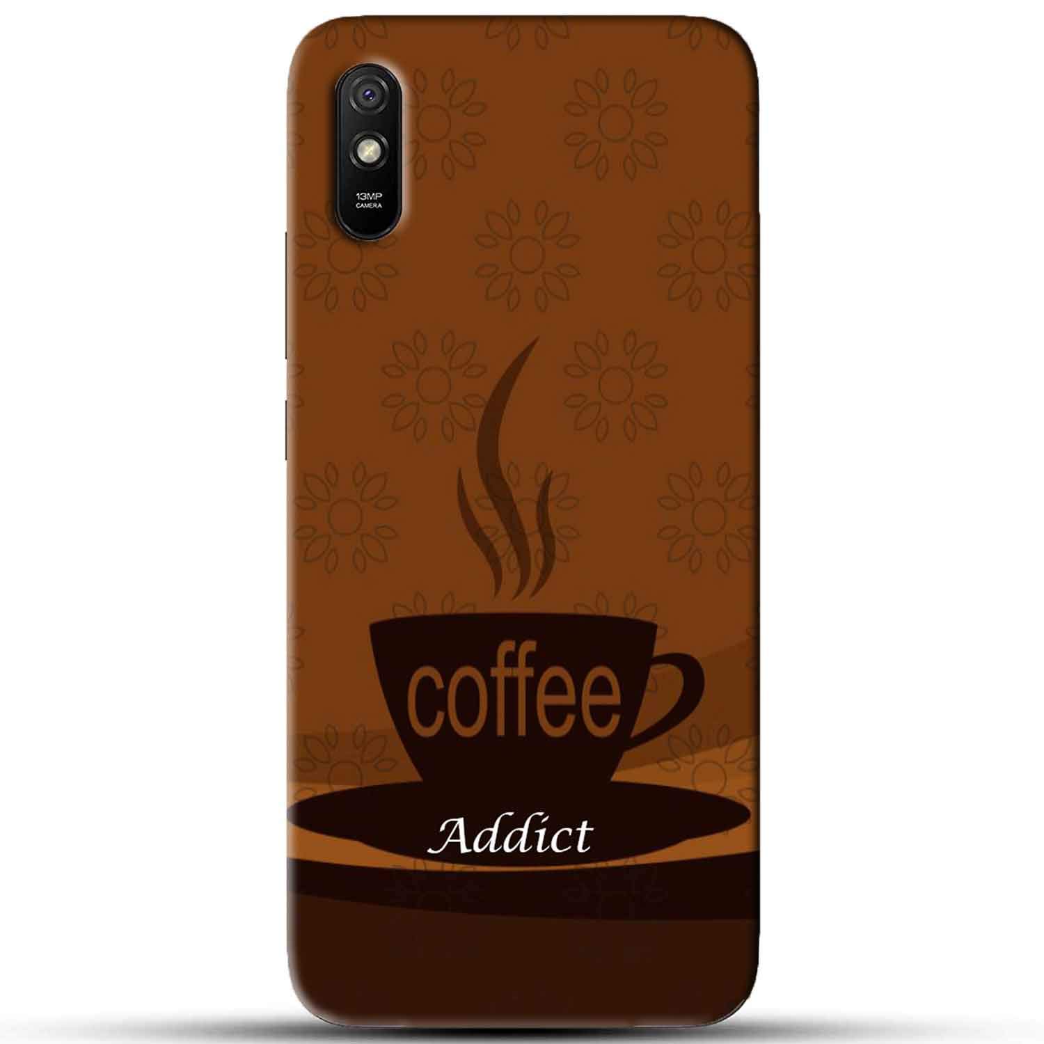 NDCOM for Redmi 9i Back Cover Coffee Adict Printed Hard Case